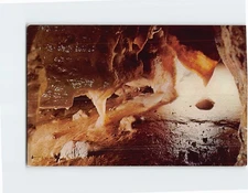 Postcard Bacon Strip of Onyx Crystal Cave Spring Valley Wisconsin USA