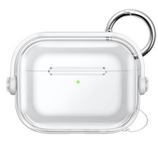 JETech Clear Safety Lock Case Cover for AirPods Pro 3 2025 with Keychain