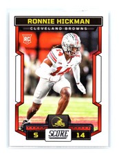 2023 Panini Score Football #368 Ronnie Hickman Rookie RC Cleveland Browns