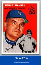 Heinie Manush 1994 Topps Archives 1954 #187 Gold Washington Senators K38