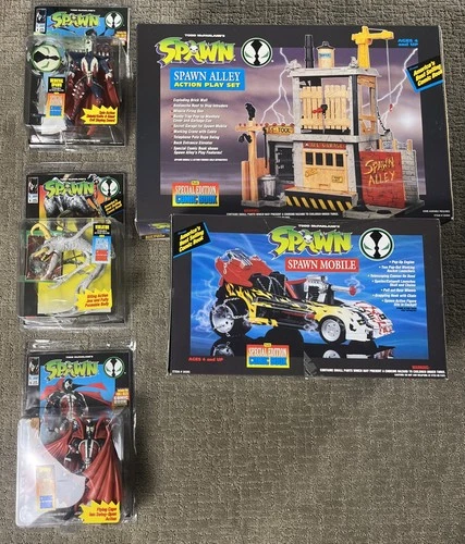 Spawn Toy Special Edition  Alley Set Mobile Violator Medieval 1994 Sealed New!