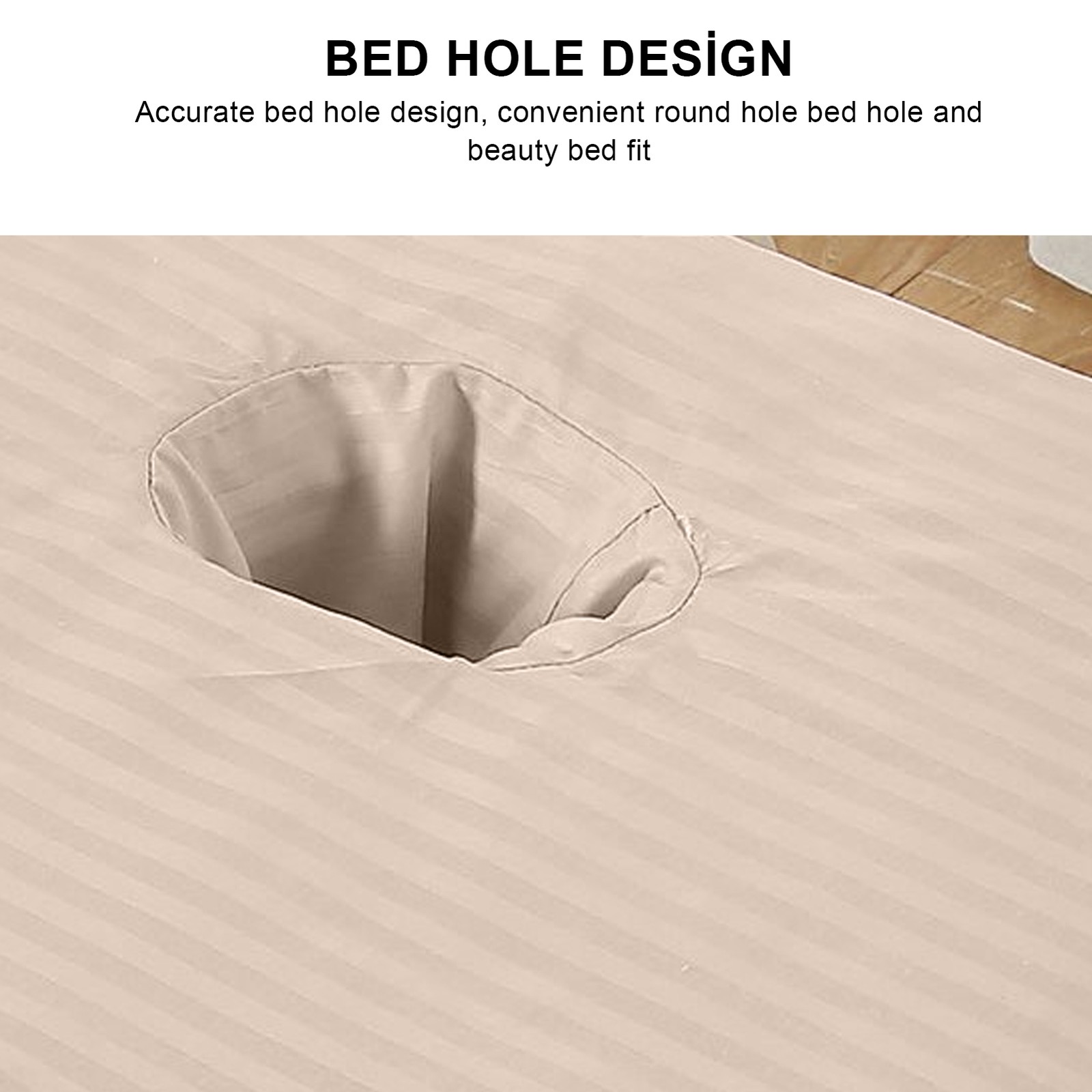 Beauty Salon Massage Bed Sheet Cotton Massage Table Cover With Face Hole (70 HEN