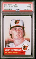 2023 TOPPS LIVING #610 ADLEY RUTSCHMAN PSA 9