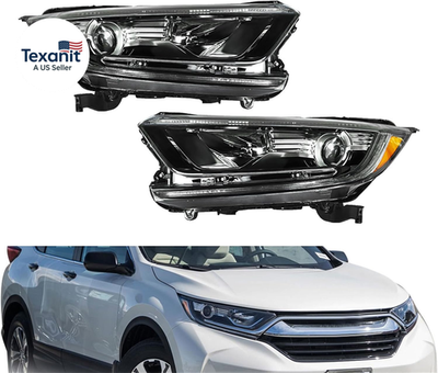 #ad Driver and Passenger Side Headlight Assembly Replacement for Honda CRV LX EX EXL $359.23
