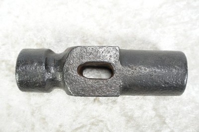 Vintage Blacksmith's Hammer Head 3.1 Lbs 5 5/8'' Long 1 1/2'' Diameter Face