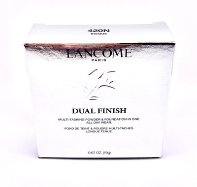  Lancome Dual Finish Multi-Tasking Powder Foundation 420 BISQUE (N) NIB