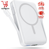 Powerbank 10000Mah Magnetisch Wireless USB-C PD 20W Schnellladen LED Display
