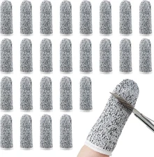 Honoson 60 Pieces Finger Cots Cut Resistant Protector Reusable Thumb... 
