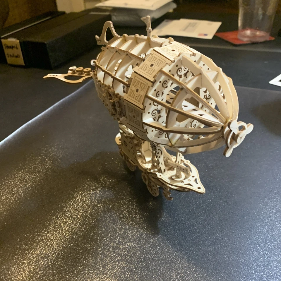 3D Wooden Puzzle Airship for Kids &!Adults Model Educational  Building assembled - Image 2 of 4