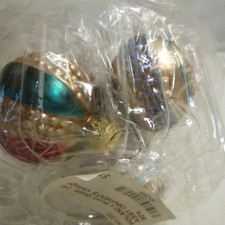 Vtg Old World Christmas Inge Glass Poland Ornaments - 4 piece assortment - EUC