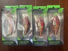Lot Of 4 Googan Squad Cash Craw Grand Klutch Crankbait - NEW