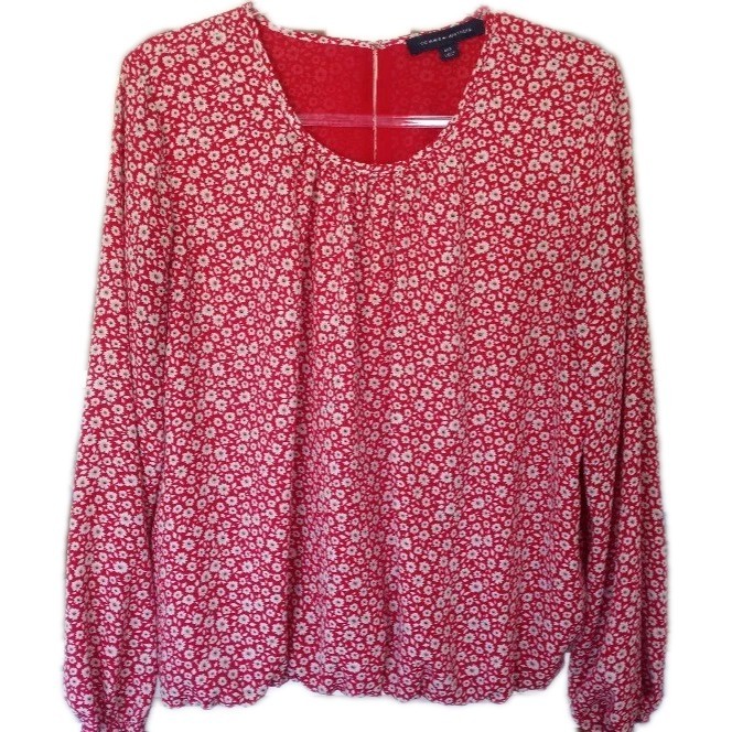 Women’s Tommy Hilfiger Red Floral Top Size Large