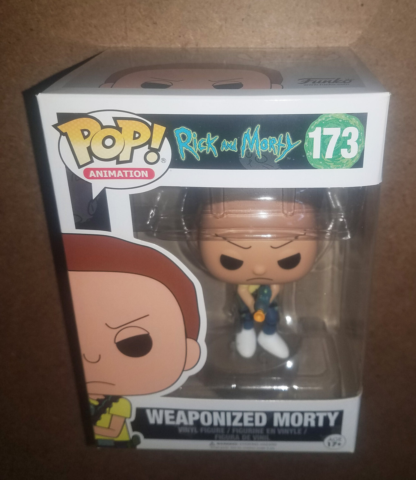 Sale Funko Pop! Weaponized Morty #173 Rick And Morty - Comes With Free Protector