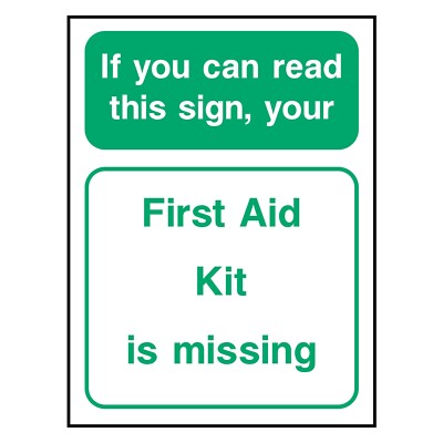 If You Can Read This Sign Erste Hilfe Set Schild oder Aufkleber | FAID0048