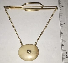 Vintage Gold Filled Tie Bar Clasp With Real Gold Nugget