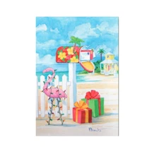 Beach Pelican Mailbox Christmas Cards (Pack of 10) Holiday Greeting