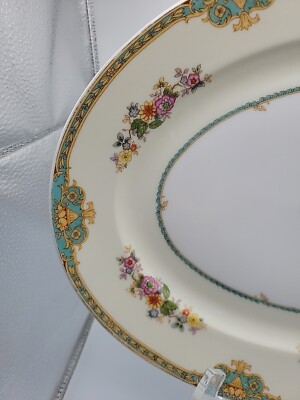 Vtg Meito China Japan Madrid Oval Serving Platter 14