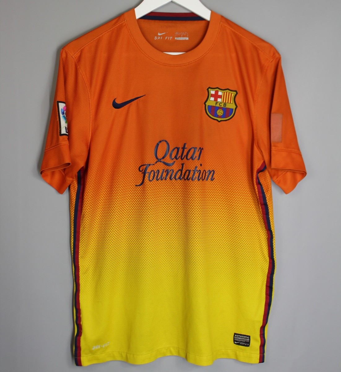 Maillot Foot Barcelone Extérieur 2012/2013 – Nike #10 Messi, Taille M, état Très Bon