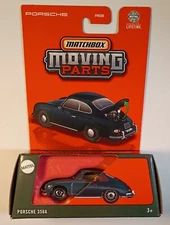 Matchbox 2025 Moving Parts Porsche 356a Dark Blue In Stock In US Trunk Opens