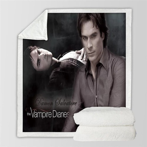Damon Salvatore The Vampire Diaries 3D Print Blanket Throw Warm Sofa