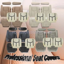 For 2003-2006 Chevy Silverado 1500 2500 3500 HD Front Leather Seat Cover & Foam