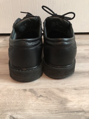 MENS BLACK LEATHER DOCKERS TIE UP SHOES 10M Men main image 3