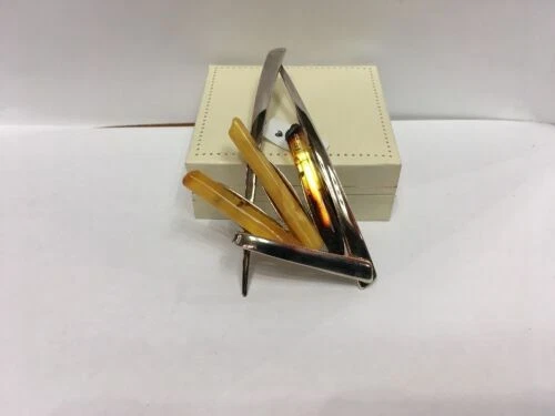 Gioielli di lusso in argento con pietra principale ambra