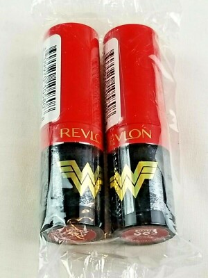 Revlon Wonder Woman WW84 Limited Edition 002 Matte Super Heroine Lipstick 2 Pack