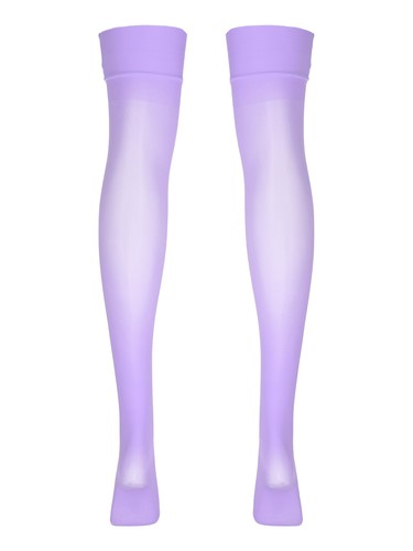 Women Mesh Sheer High Thigh Pantyhose Stocking See-through Long Socks Sexy Tight - Picture 23 of 61