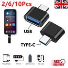 2-10X Type C to USB Adapter 3.0 USB-C 3.1 Male OTG A Female Connector Converter