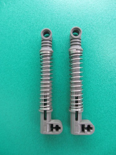 2 x Lego Technic Stoßdämpfer Federbein dunkelgrau 2909c03 (090323X)