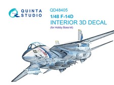Interni stampati e colorati Quinta Studio 1/48 F-14D (capo hobby)
