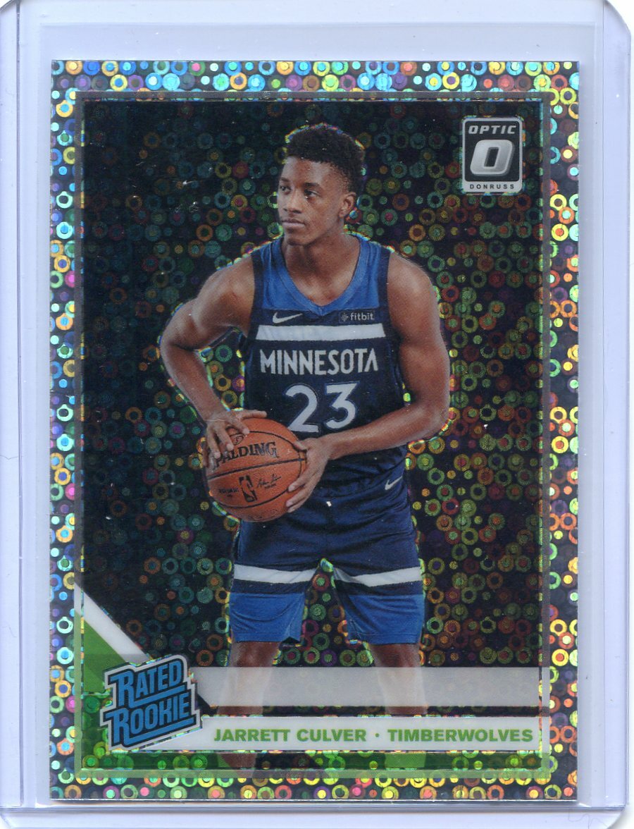 2019-20 PANINI OPTIC FAST BREAK SILVER DISCO ROOKIE RC JARRETT CULVER NO. 160