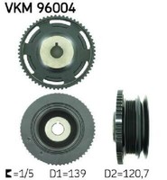 Original SKF Riemenscheibe Kurbelwelle VKM 96004 FüR Daewoo