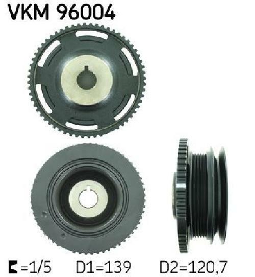 Original SKF Riemenscheibe Kurbelwelle VKM 96004 FüR Daewoo-image