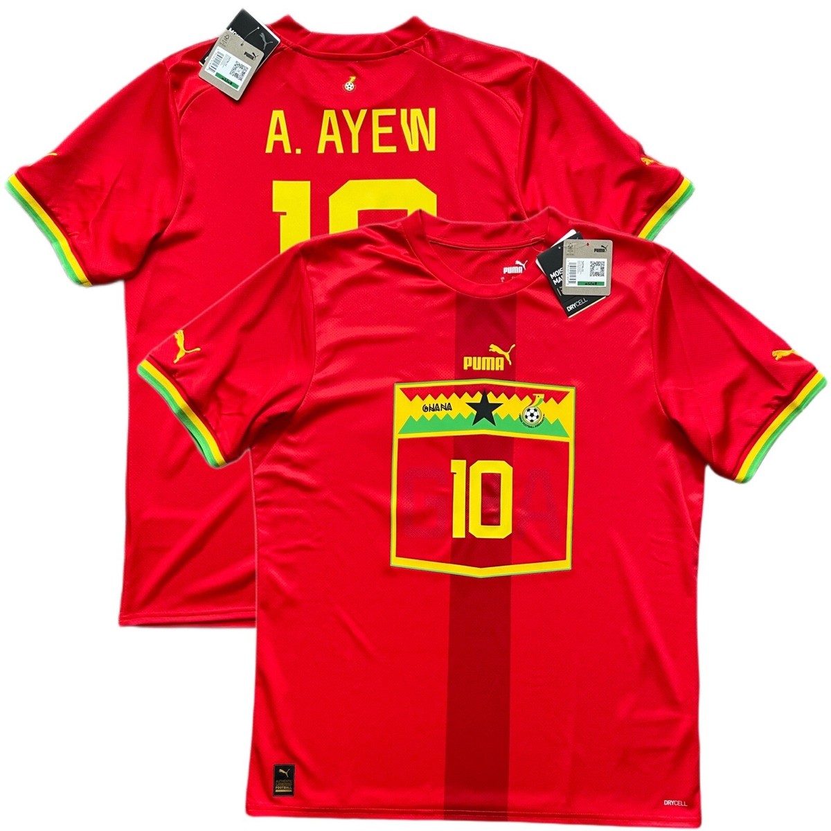 2022/23 Ghana Away Jersey #10 Andre Ayew Large Puma World Cup