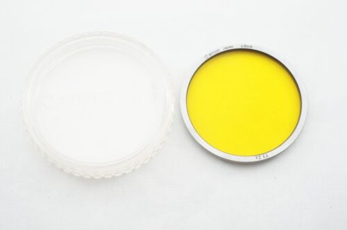 Genuine CANON 48mm Y3 2x Yellow Lens Filter For 50mm F1.4 Lens From JAPAN