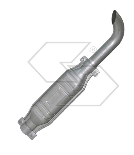 Marmitta Mini Tubo Curvo per Trattore Fiat New Holland | Ricambio 46mm
