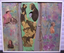 Vintage 1970s Mixed Media Artwork Signed