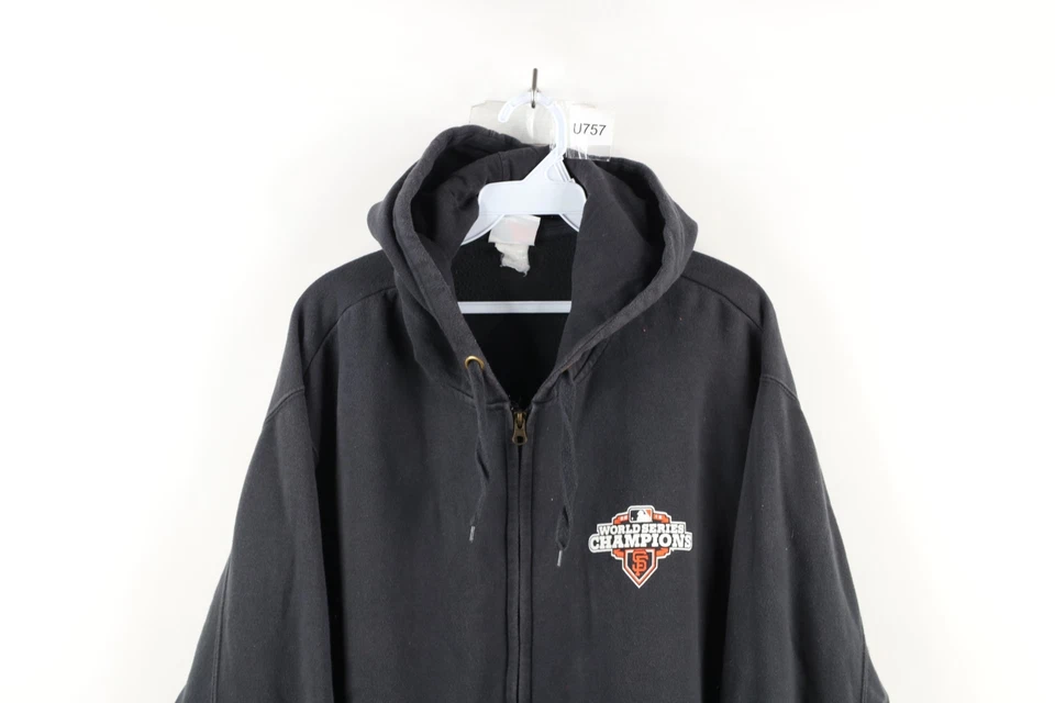 Majestic Mens XL Faded 2012 World Series Champs San Francisco Giants Hoodie - Image 2 of 4