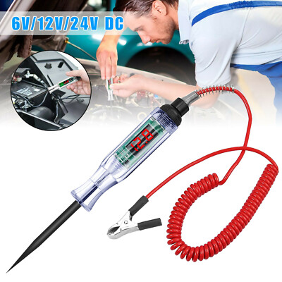 Digital Electric Voltage Circuit Tester Automotive Test Light Car Truck 3/12/48V