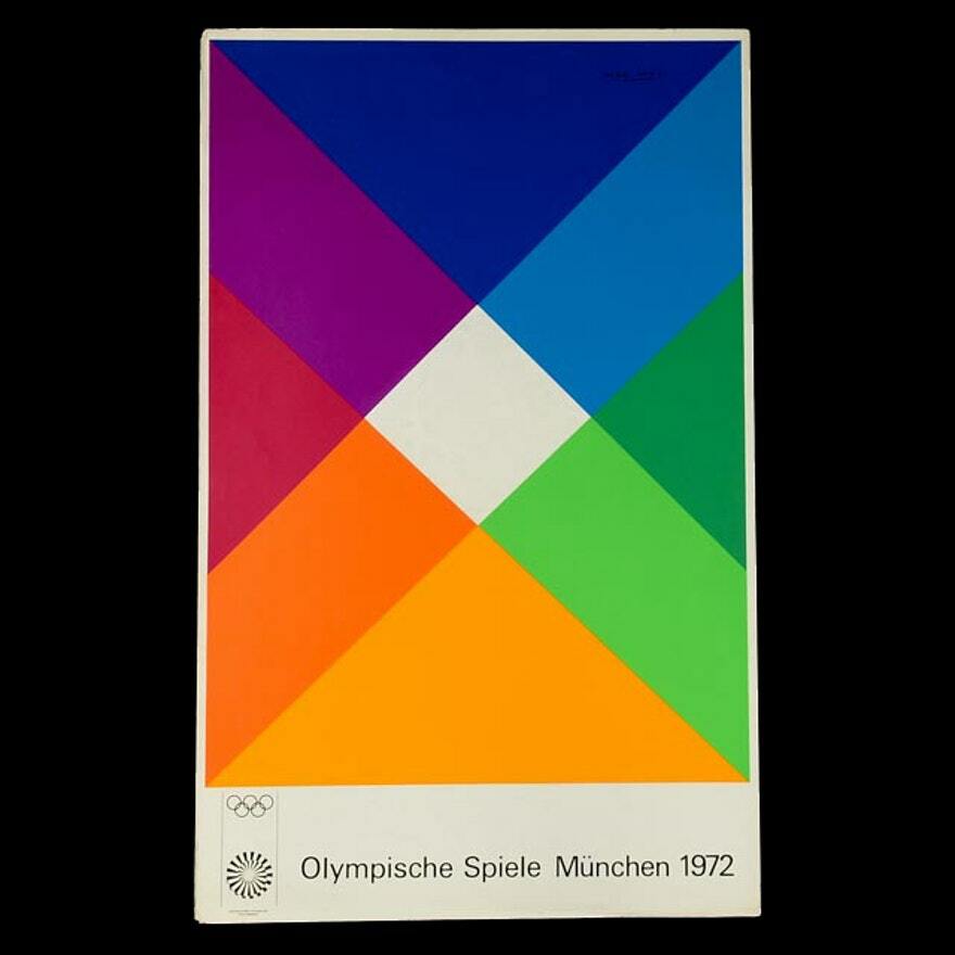 MAX BILL 72 Original Munich Olympic poster Ed2 40