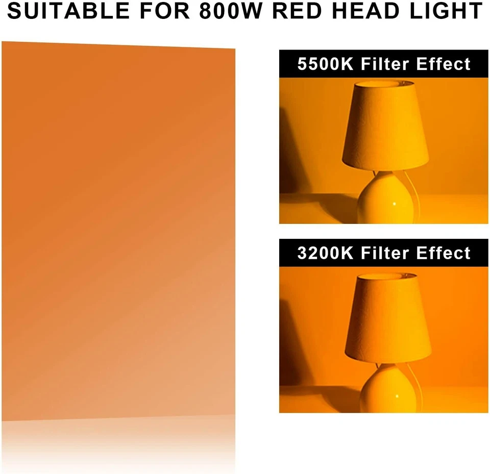 15*20'' Color Lighting Gel Filter Sheets Paper for Photo Video Theater Stage - Image 4 of 4