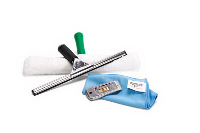 Unger Window Cleaning Fensterreinigungs-Kit für Haushalt und Büro, 4-Teilig