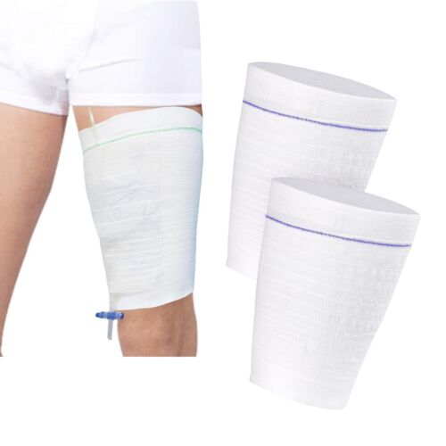 2 PCS Catheter Leg Bag Holder Stay in Place Urine Bags for Legs Catheter Bag ...