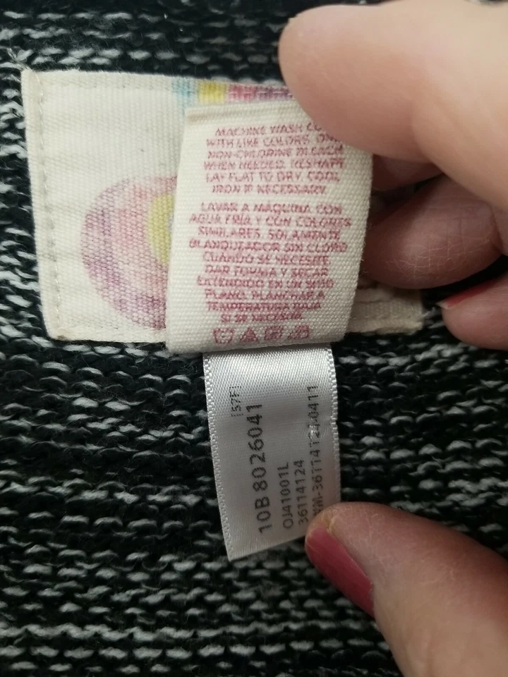 Op YOUTH SWEATER BLACK EXTRA LARGE XL GIRLS HOODIE V-NECK TOP  CASUAL BLOUSE - Image 3 of 4