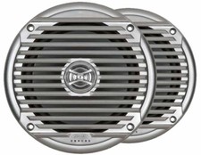 Jensen MS6007SR Model MS6007S Pair 6.5" Silver Coaxial Waterproof Speakers 60W