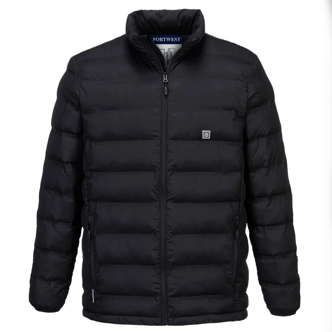Ultrasonic Heated Jacket Heated Tunnel Jacket Black
