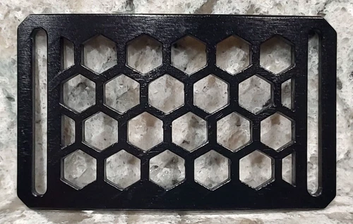 GRIP6 BELT BUCKLE - HONEYCOMB - NINJA BLACK - 1.5 INCH WIDE