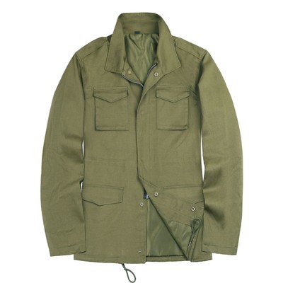 Mens Work American Retro Jacket Trench Coat Multiple Pockets Workwear Jacket New